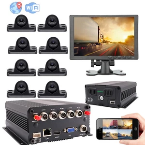 8CH GPS WiFi 1080P Vehicle DVR Remote View Video and Track on APP/PC/Web - Picture 1 of 7