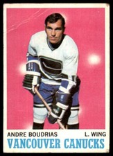 1970-71 Topps #121 Andre Boudrias Low Grade Vancouver Canucks