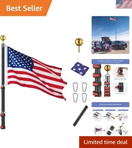 Aluminum Flag Pole 20Ft Height with Complete Kit - Perfect for Gardens and Yards - Picture 1 of 11