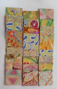 2.5 inch Mini Charm Packs- 40 Yellow 2.5" Squares, Kaffe Fassett Mini Charm - Picture 1 of 3