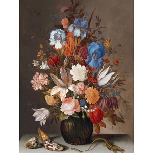 Balthasar Van Der Ast Still Life Flowers Ungerahmter extragroßer Druck - Bild 1 von 5