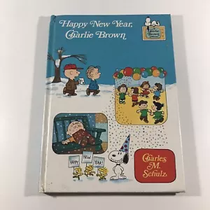 Happy New Year Charlie Brown Charles M Schulz VINTAGE 1986 H/C Peanuts Snoopy - Picture 1 of 9