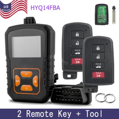 New 2 Smart Remote Car Key Fob 4B For Toyota Avalon 2013- 2018 + Programmer Tool - Image 1 of 4
