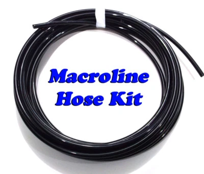 25 ft Black Macroline for Paintball marker guns - Macro air hose line kit - OEM