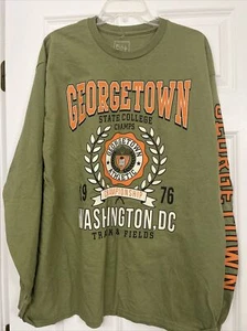 Georgetown Athletic Track &Field Long sleeve green Men’s Large by Full Tilt - Picture 1 of 5