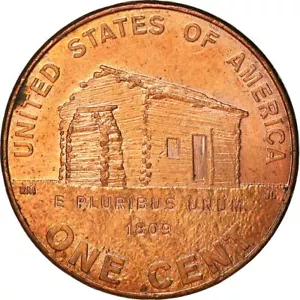 United States | 1 Cent Coin | Abraham Lincoln | Log Cabin | 2009 - Picture 1 of 4