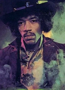 Jimi Hendrix pop art canvas wall art XL A1 30” X 20” - Picture 1 of 2