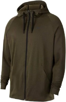 Nike Big & Tall Dri-FIT Full-Zip Training Hoodie COLOR Olive (B086H49VL) - Image 1 of 4