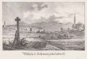 Bonn Villich u. Schwarzrheindorf Original Lithografie Henry & Cohen 1835 - Bild 1 von 1