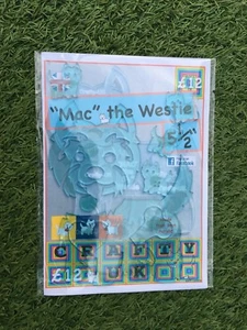 Appliqué Mack the Westie 5 1/2" cane - Foto 1 di 2