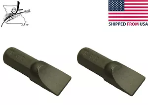 2x SL8 Slotted Large Flat 1/4" Hex Shank Screwdriver Bits 8mm Drill 5/16" Wide - Picture 1 of 8