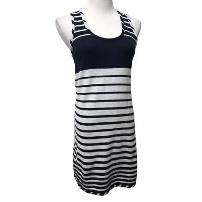 Vestido Cynthia Rowley para mujer XS Shift azul blanco a rayas Foto 1 de 4