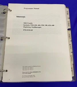 TEKTRONIX TDS Family TDS 420,460,520,540,620,640 DIGITIZING OSCILLOSCOPES MANUEL - Picture 1 of 4