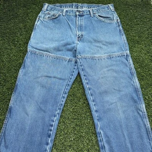 Dickies Double Knee Jeans Mens 34x34 Blue Denim Workwear - Picture 1 of 11