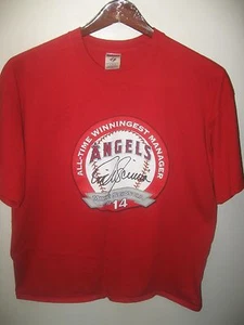 Mike Scioscia MLB Baseball Winningest Manager Los Angele Angels #14 T Shirt XLg - Picture 1 of 5