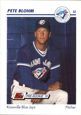 Pete Blohm 1991 Line Drive AA #351 RC Knoxville Blue Jays AutographDen - Image 1 of 2