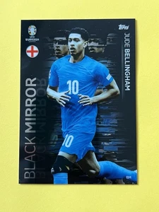 Topps Match Attax Euro 2024 Specchio Nero Jude Bellingham Inghilterra - Foto 1 di 2