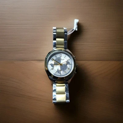 Caravelle  Chronograph Two-Tone Stainless Steel Watch 45L136, Silver Dial - Image 1 of 4