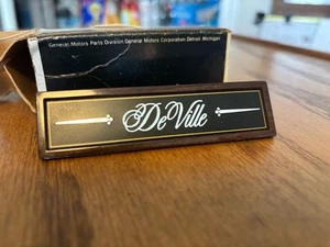 1987-1993 Cadillac Deville Glove Box Emblem OEM NOS PN#1632629 NEW! - Picture 1 of 5