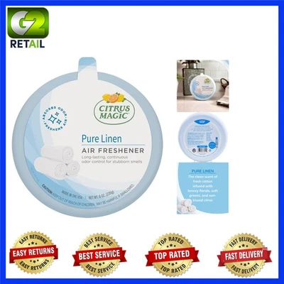Ambientador sólido absorbente de olores Citrus Magic - lino puro, 8 oz, 4 semanas fresco Foto 1 de 4