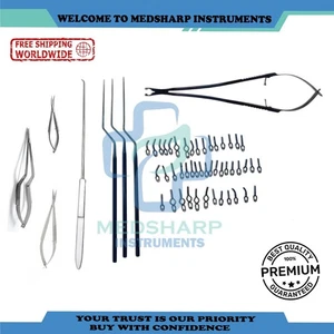 40 ANEURYSM TITAN CLIPS + 3 MIKROSCHEREN SET + ROTIERENDER CLIP APPLIKATOR - Bild 1 von 3