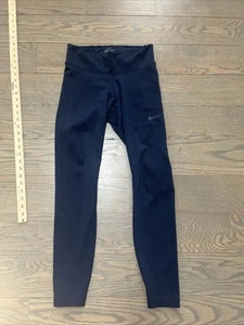 Nike Dry Fit Fitted Leggings Damen Gr. Medium Blau Gebraucht - Bild 1 von 9