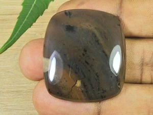 26X50MM Natural Honey Dendrite Octagon Shape Cabochon Loose Gemstone 63Cts. G256 - Picture 1 of 9