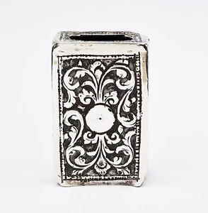 ANTIQUE INDIAN SOLID SILVER MATCHBOX COVER c1900 KUTCH STYLE - Picture 1 of 5