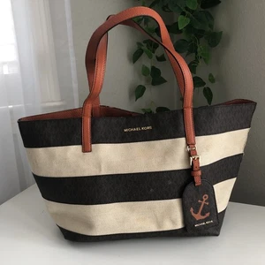 Bolso de Mano Michael Kors Náutico Grande Este Oeste de Lona P21 - Imagen 1 de 11