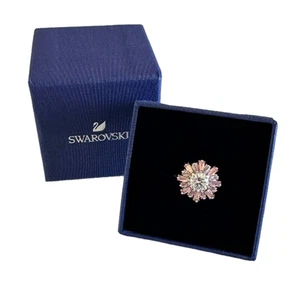 Swarovski Sunshine ring Mixed cuts, Sun, Pink, Rhodium plated 58 / 8 - Picture 1 of 9