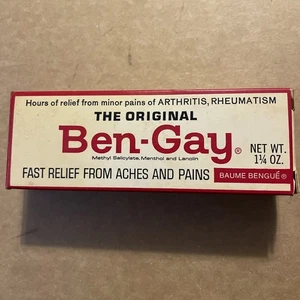 Vintage 1965 The Original Ben Gay Box and 1.25 oz Tube - Bild 1 von 6