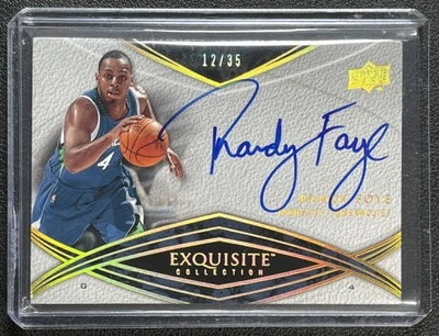 RANDY FOYE 2008-09 UPPER DECK EXQUISITE COLL #AUTO-RF AUTO AUTOGRAPH 12/35 - Image 1 of 2