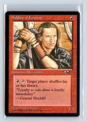 SOLDIER OF FORTUNE – MTG Magic the Gathering Card – Alliances – Uncommon - Image 1 of 4
