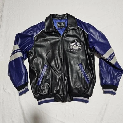 Los Angeles Kings Jacket G-III Carl Banks Leather NHL Medium Rare  - Image 1 of 4