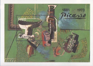 Malediven Kunst/Künstler/20. Todestag von Pablo Picasso S/S 1993 postfrisch - Bild 1 von 1