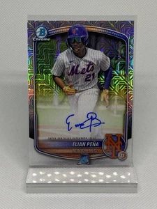 2025 Bowman Chrome Mega Mojo Autograph - #BMA-EP Elian Peña - New York Mets - Bild 1 von 2