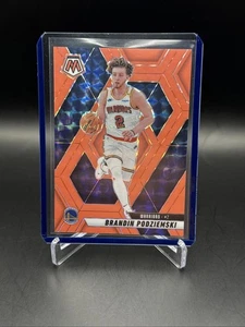 2024-25 Panini Mosaico Basket Brandin Podziemski Arancione Fluorescente Prizm /75 - Foto 1 di 3
