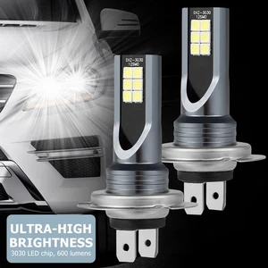 H7 LED Headlight Bulb 2PCS 6500K 600lm Fog Light Bulbs IP68 Waterproof bernL - Picture 1 of 8