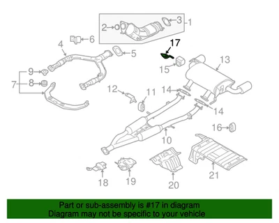 Nuevo Montaje Original Nissan/Infiniti Brkt Exh 20741JL00B OEM Foto 1 de 4
