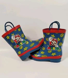 Bota de Lluvia Super Mario Brothers Niños Talla 12 Mario y Luigi Nintendo - Imagen 1 de 20