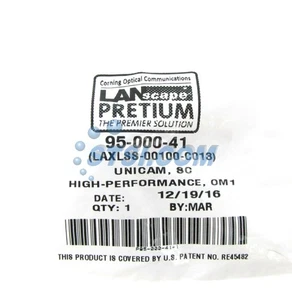 Corning Unicam SC MM 62.5 Pretium Fiber Optic Connector 95-000-41 Ceramic ~STSI - Picture 1 of 3