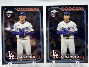 Yoshinobu Yamamoto (RC) 2024 Topps Chrome Update #USC108 DOS DE ELLOS - Imagen 1 de 8