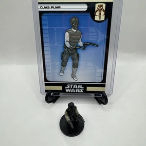 Star Wars Minis WOTC Kopfgeldjäger Djas Puhr 30/60 mit Karte - Bild 1 von 2