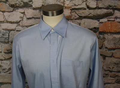 KIRKLAND SIGNATURE Men’s Shirt Exclusive Cotton Blue Button Down Collar 17 -37 - Image 1 of 4