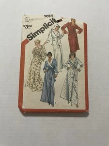 Simplicity Sewing Pattern 5814 Shawl Collar Or Hooded Robes Cut To Sz 8 1980’s - Picture 1 of 3