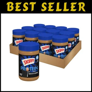 Pflanzliches Protein Erdnussbutter, klobiger Geschmack, 16oz (12er Pack) - Bild 1 von 7