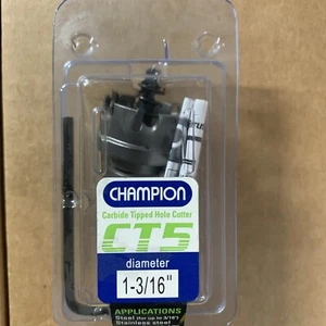 Champion Cutting Tool CT5, 1-3/16” Carbide Tipped Hole Cutter, Drill Bit - Picture 1 of 1