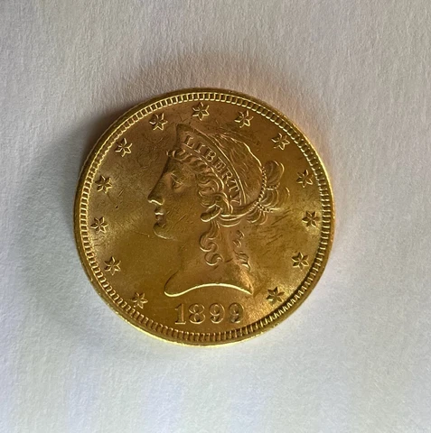 1899 $10 US LIBERTY GOLD EAGLE / AGW = 0.4838 oz Cover