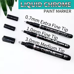 Mirror Effect Scratch-proof Permanent Art Liquid Chrome Pen Paint Marker - Picture 1 of 7