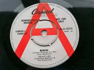PEGGY LEE UK  45 CAPITOL DEMO  MANANA  THE FOLKS WHO LIVE ON THE HILL - Bild 1 von 4